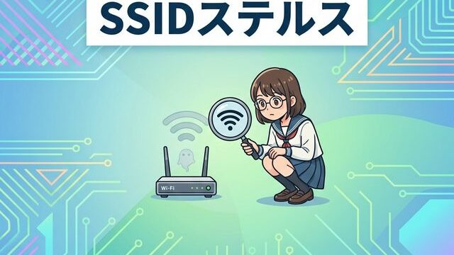 SSIDのセキュリティ：ステルス機能のイメージ