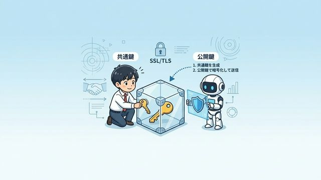 ハイブリッド暗号方式のイメージ図